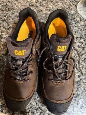CATERPILLAR Streamline Leather Composite (steel)Toe Work Shoes black size  sz10
